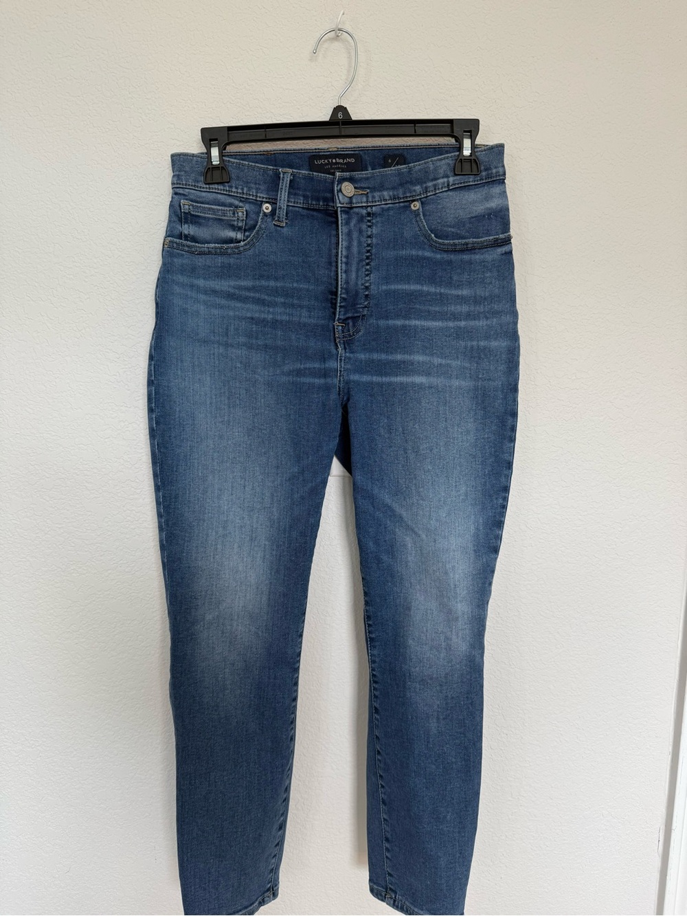 Lucky Brand Bridgette High Rise Crop Jeans Women’s Size 6/28 Medium Wash